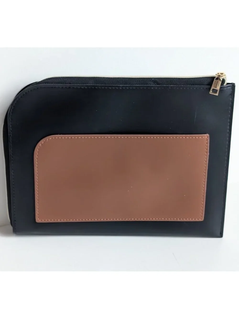 Lanvin Pouch Clutch Turkish Airlines Amenity Kit Bag Black Passport Case